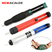 NEWACALOX Vacuum Desoldering Pump Solder Tin Remover Tool Soldering Iron Desoldering Hand Welding Tools