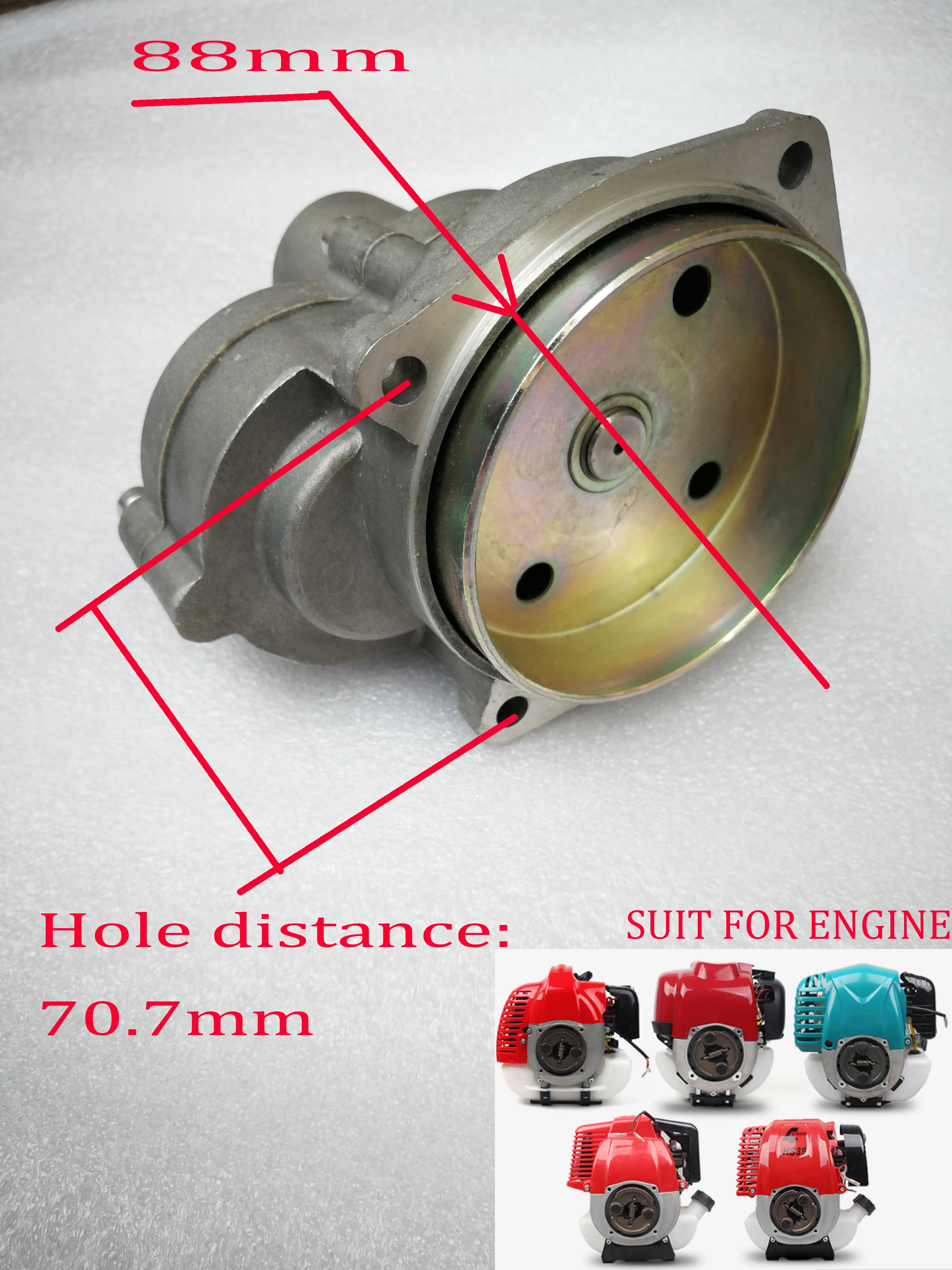 43cc 52cc 63cc Gear Reduction Transmission Rate Case Gearbox