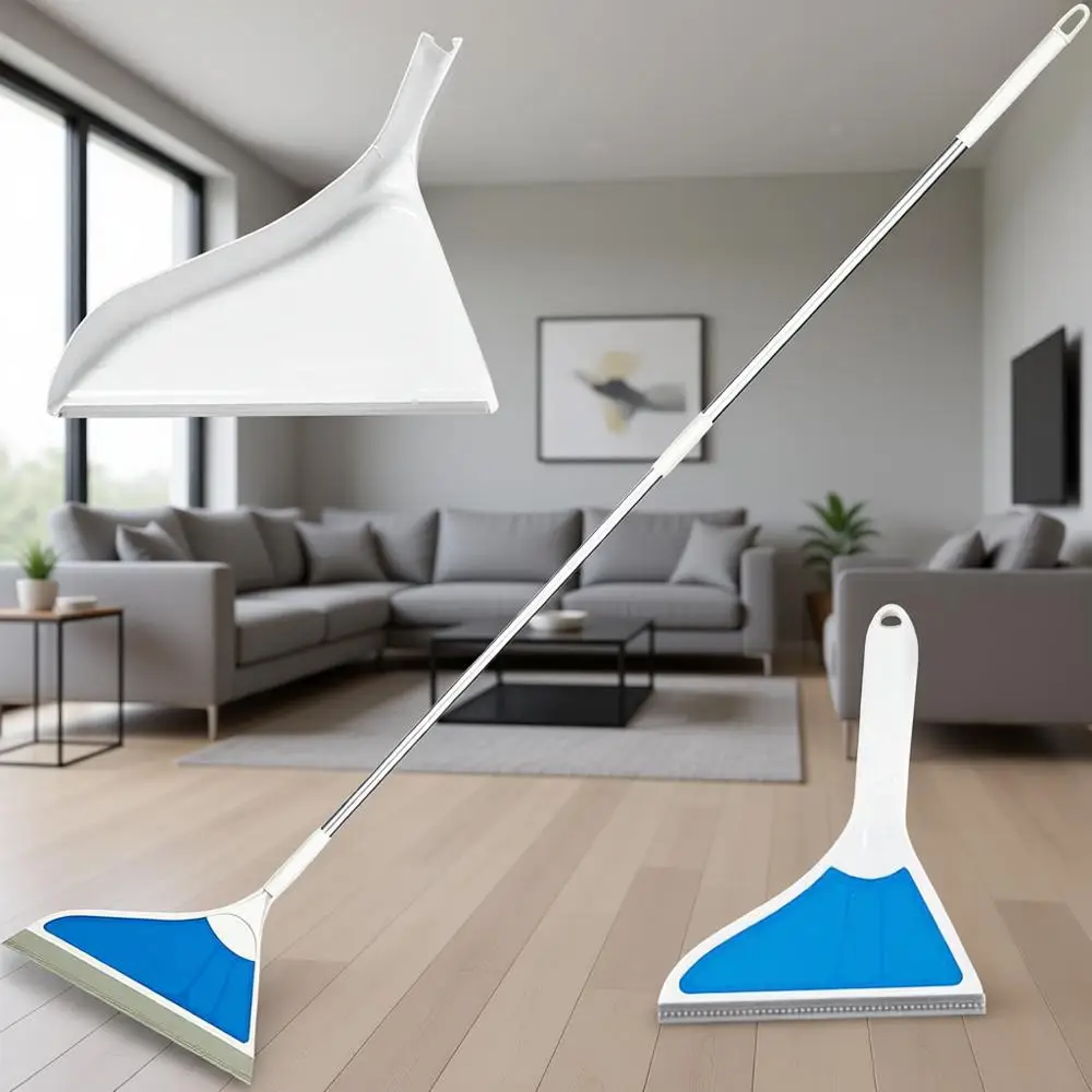 

3 Piece Kit for Sweeping, Squeegee, Wet and Dry Cleaning, Pet Hair Removal, Suitable for Tile, Hardwood, Carpet, Furniture, Wind
