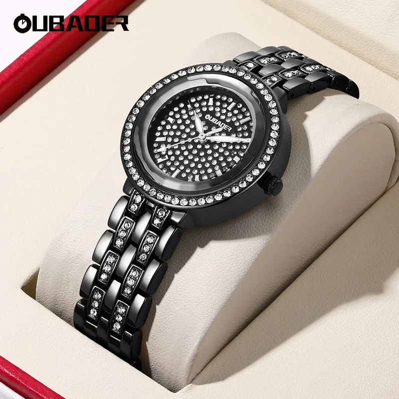 Oubaoer Women's Watch Fashionable and Exquisite dial Women's Quartz Watch Women's Watch Clock Watch Women's Authentic Watch