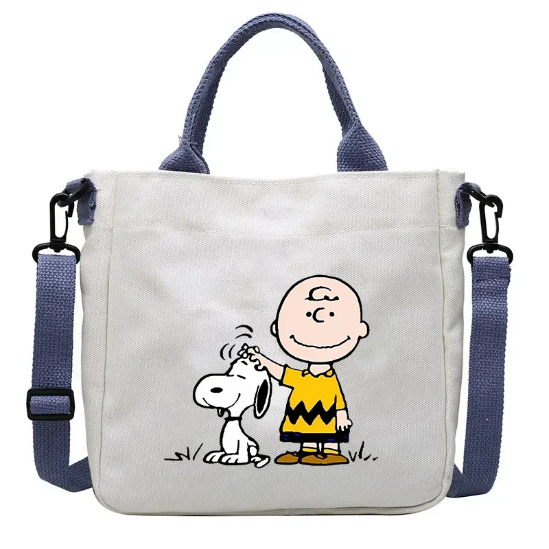 Snoopy Handbag Cartoon Children\'s Shoulder Bag Boys Girls Tote Bag Child Canvas Handbags Anime Crossbody Bag New Kids Gifts