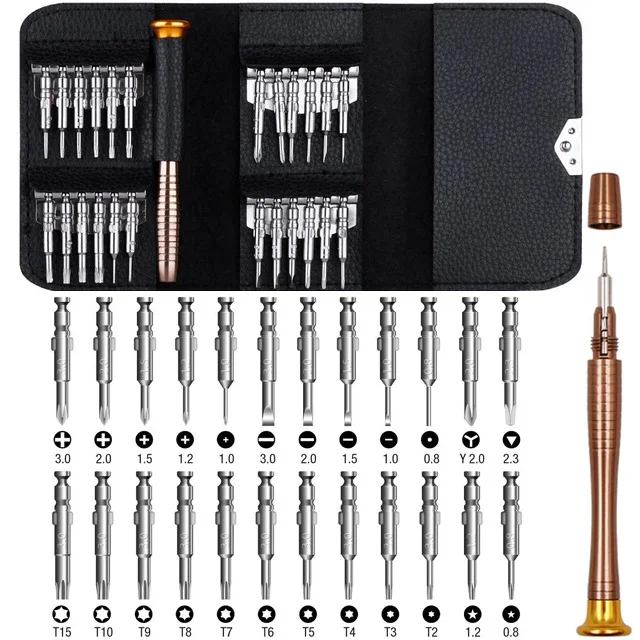 

25 In 1 Precision Screwdriver Bit Set Hand Tools Screw Driver Kit Screwdriver Set For Mobile Phones Repair Tools