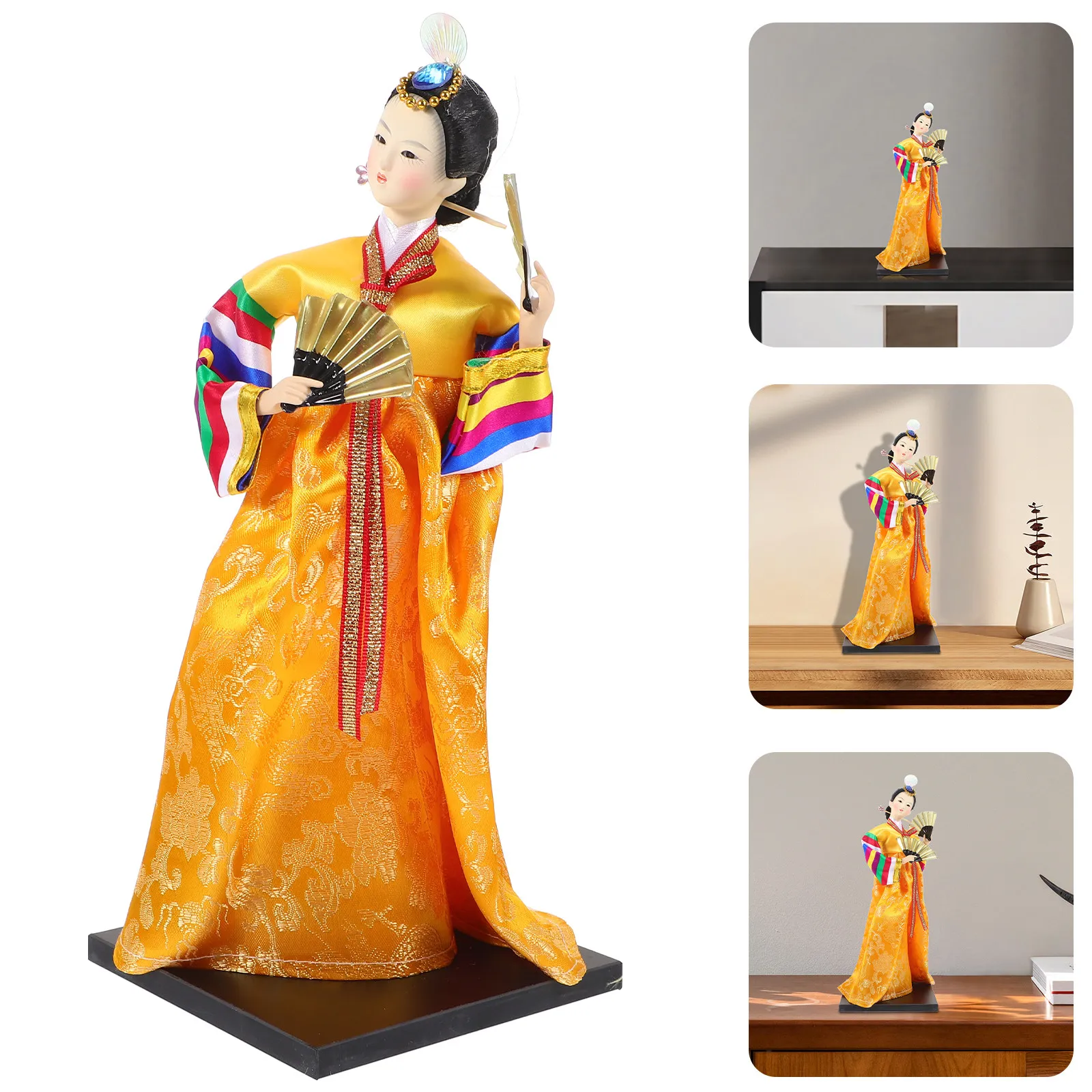

Korean Decoration Traditional Decor Headdress Style Elegant Handcraft Desktop Ornament