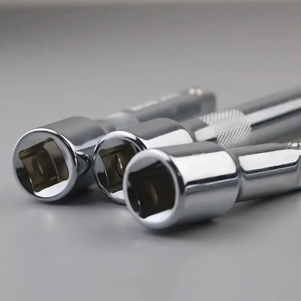 1/4" 3/8" 1/2" Drive Extension Set Socket Ratchet Wrench Extension Bar,50/100/150/250mm Ratchet Wrench Socket Extender Hand Tool image 2