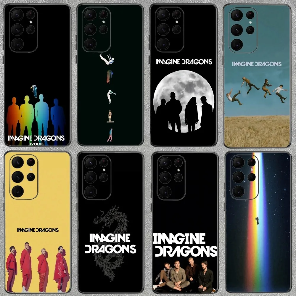 

I-Imagine D-Dragons Rock Band Phone Case For Samsung Galaxy A52 A12 A51 S21 Edge S22ULTRA S23 S20LITE Plus Ultra Black Cover