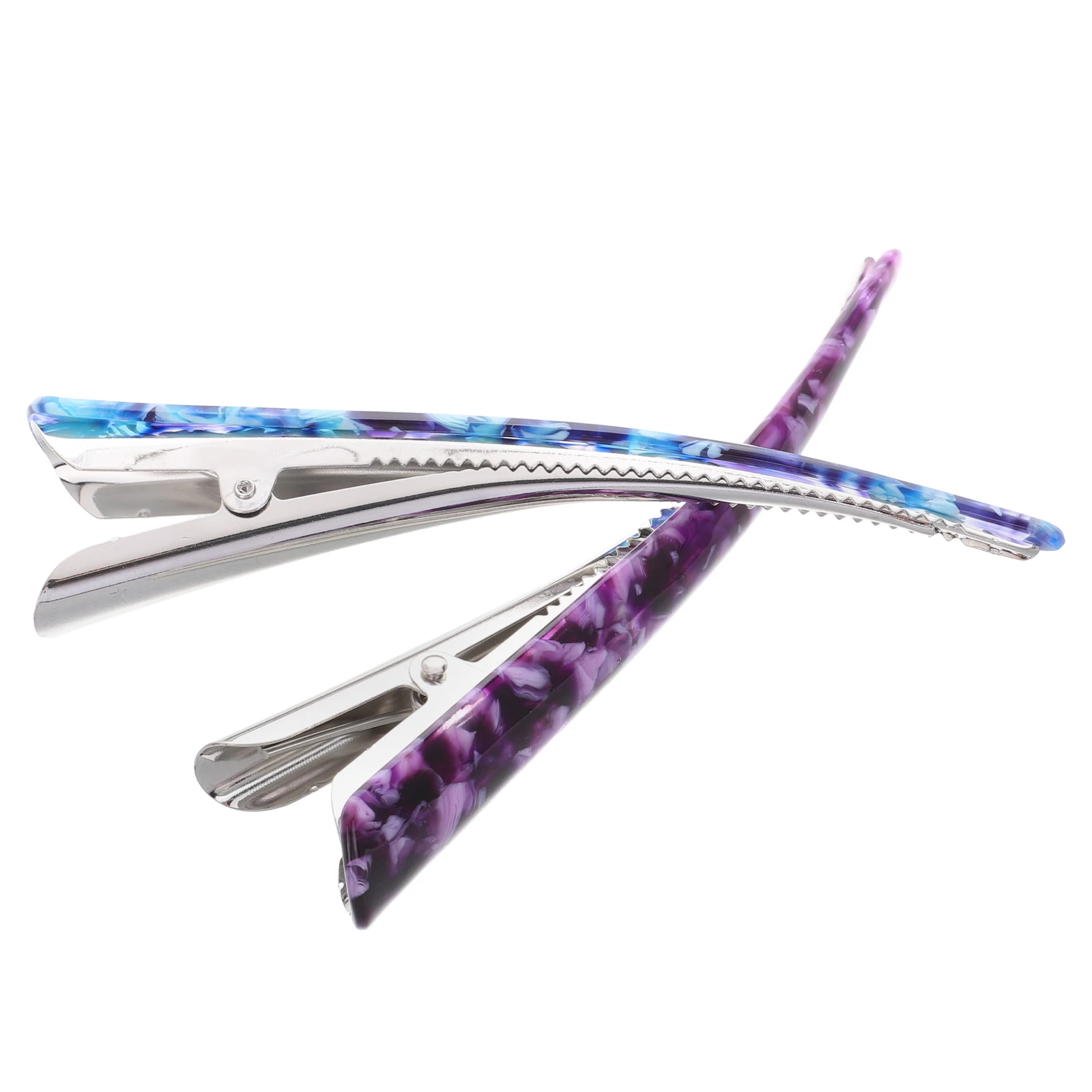 

2pcs Spring Hair Clips Horn Barrette Girl Hairpin Accessories Wedding Party Daily Use Quality Women Hair Bobby