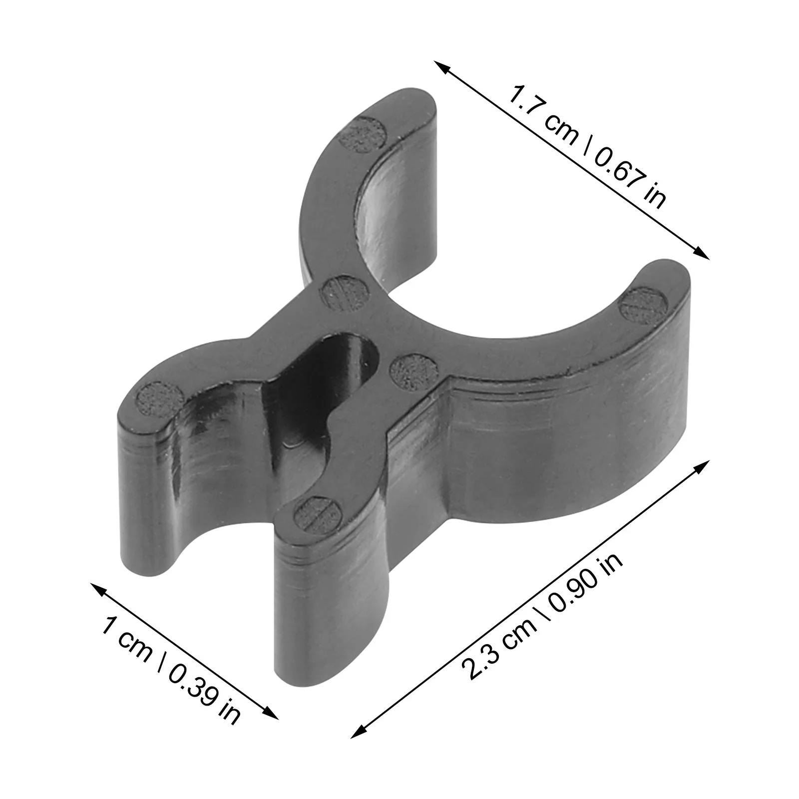 3 pezzi portapenne per tromba in ABS clip per matita in corno francese clip per penna multiuso in corno nero clip per matita in plastica per vento