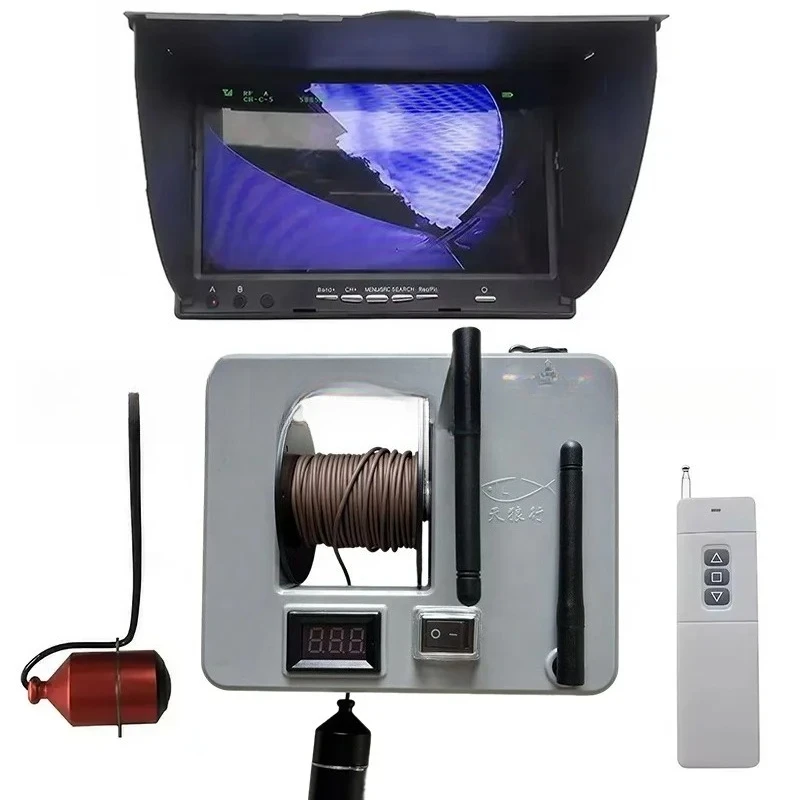 TL580S Upgraded Underwater Sonar Camera Device Echo Sounder 7inch 500M Fishing Bait Boat Real-Time Video Screen(0.5MP)