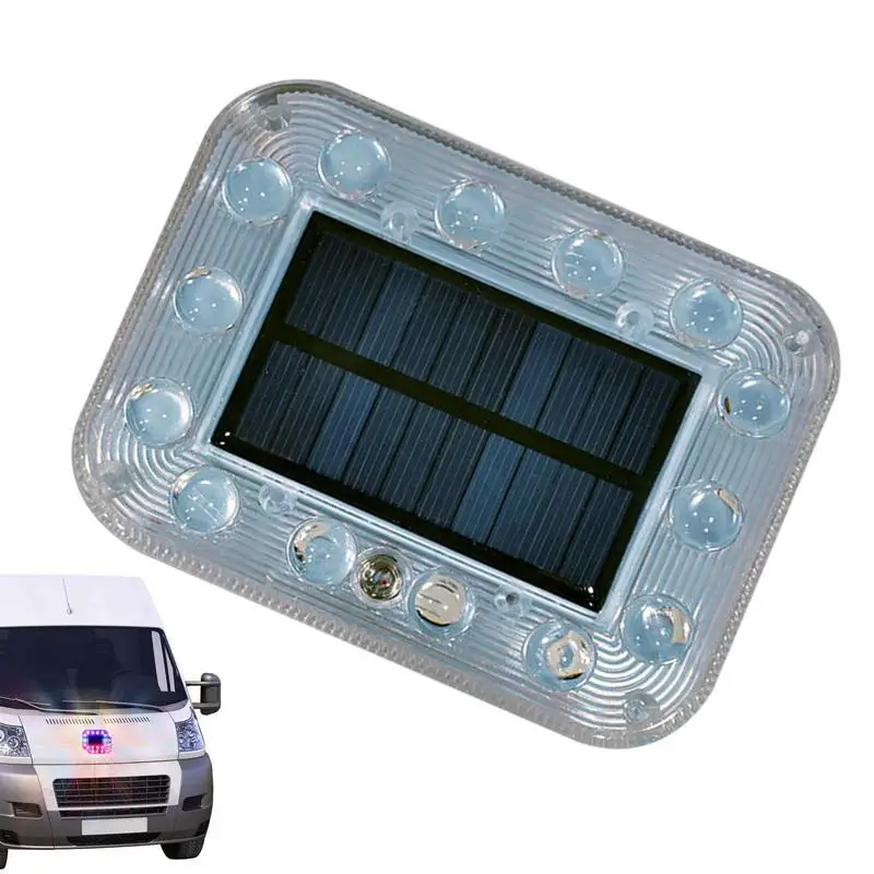 Touch Control LED Warning Light  Multi Mode Sensitive Safety Flashing Lights anti-rear collision colorful square round lamp