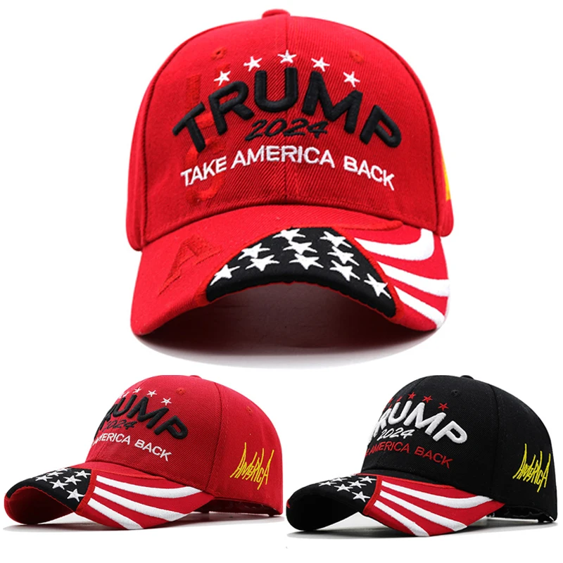 Men Baseball Cap For Trump Embroidery Cap USA Flag Baseball Caps Donald Keep America Great 3D Letter Embroidery President Hat