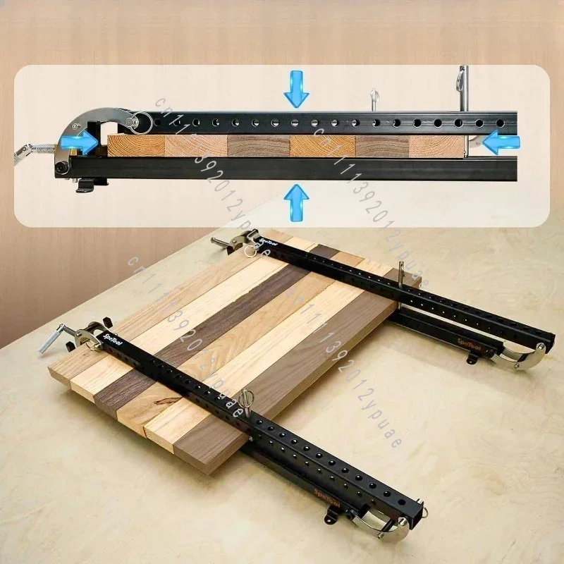24 Inch Woodworking Panel Splicing Clamp, 2Pcs Board Joining Fixing Clamping Tool for Furniture Assembly