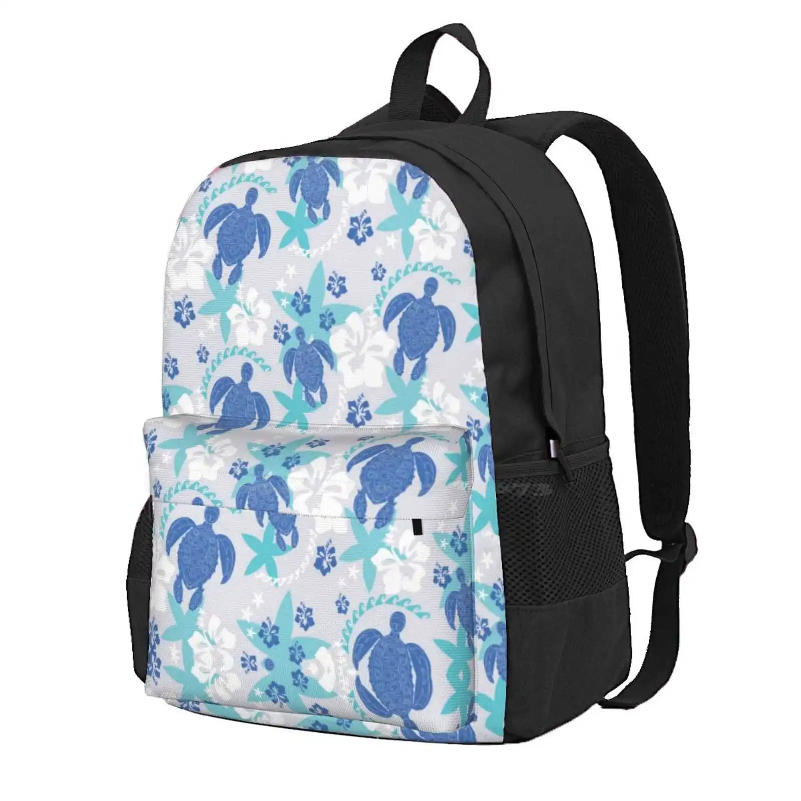 Aloha- Island Turtles Lagoon Blues Hot Sale Schoolbag Backpack Fashion Bags Colour Angel By Kv Made At No 37 Aloha Island