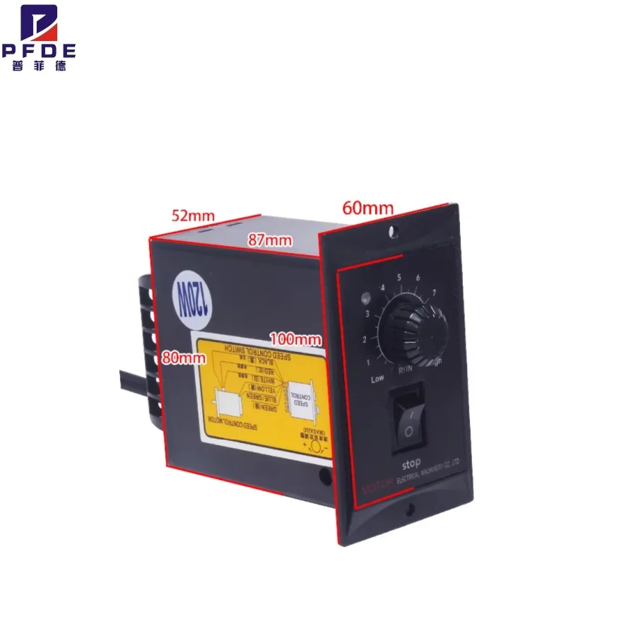 250W AC Reversible Gear motor 220V 6RK250GU-CF Variable Speed Motor gear  box 6GU1:3-1:250k 450-2.7RPM with controller Kit - AliExpress 13