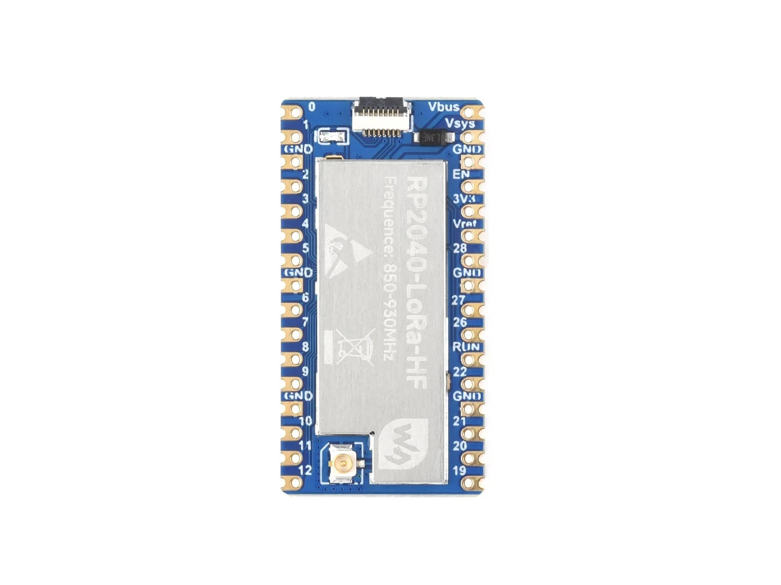 Waveshare RP2040-LoRa-HF Development Board, Integrates SX1262 RF Chip, Long-Range Communication, Options For Frequency Band