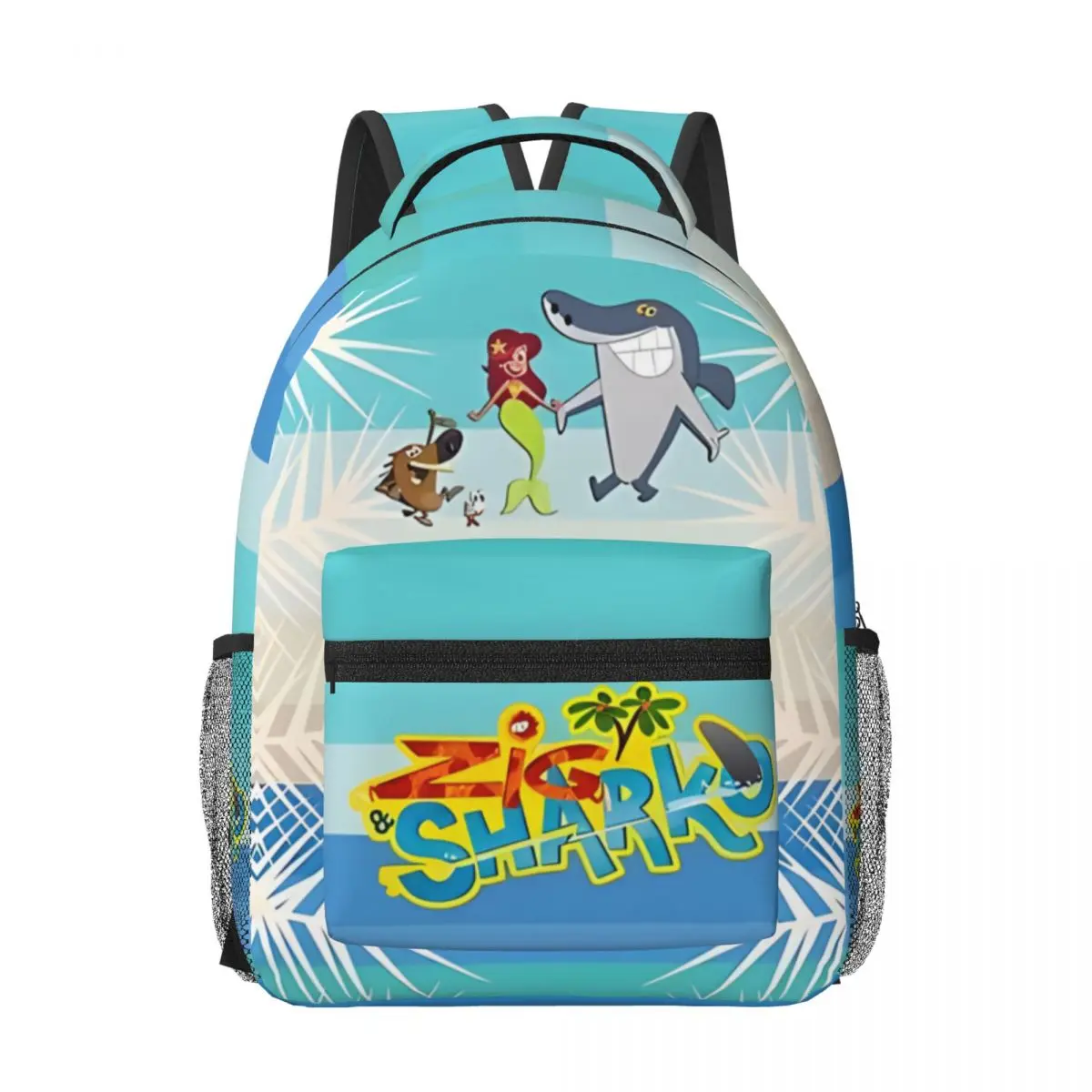 

Zig And Sharko Cartoon Game Backpack for Men Women Fashion High School Hiking Travel Daypack College Shoulder Bag Outdoor 17in