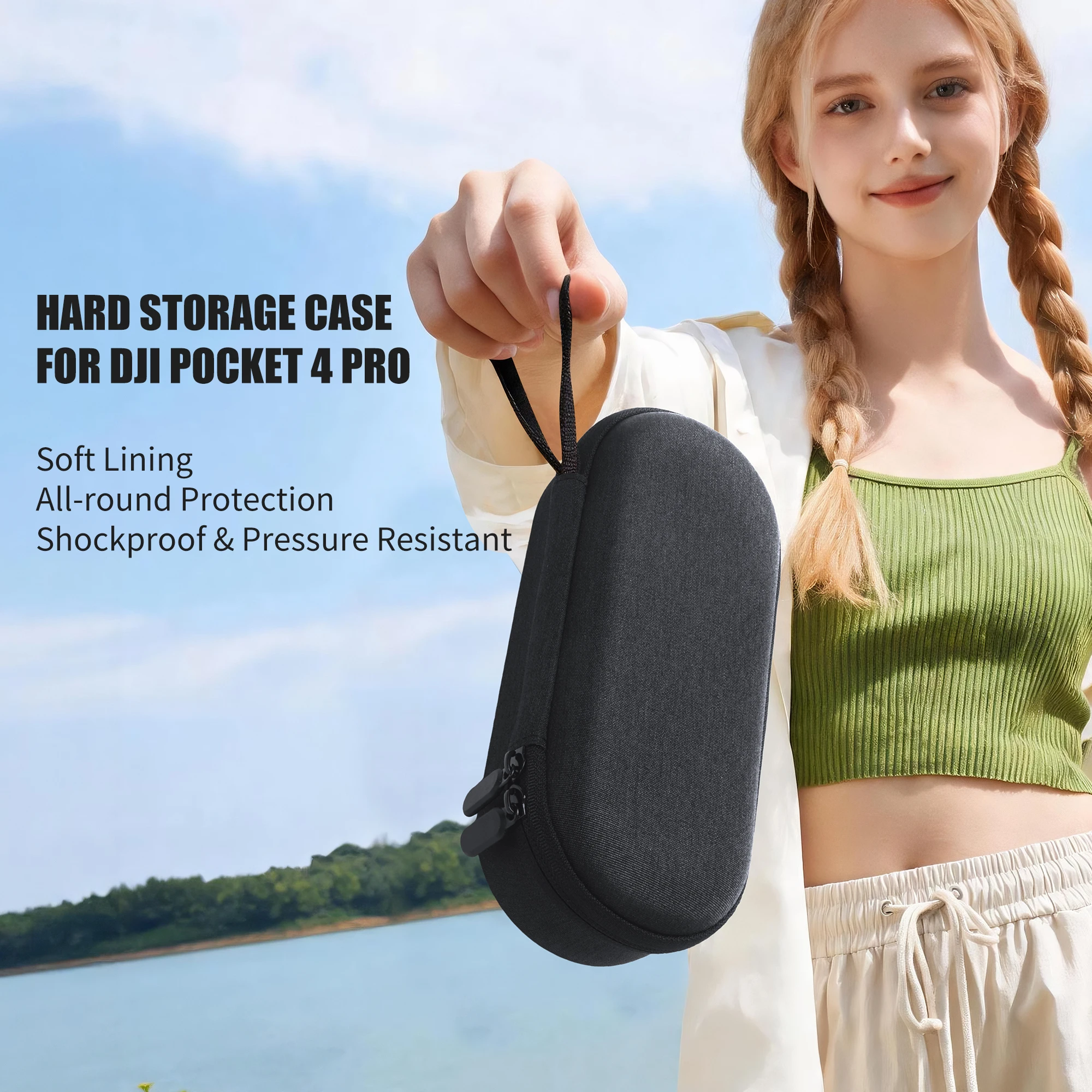 Portable Storage Case for DJI Osmo Pocket 4 Pro Shockproof Splashproof Protective Camera Bag Accessories