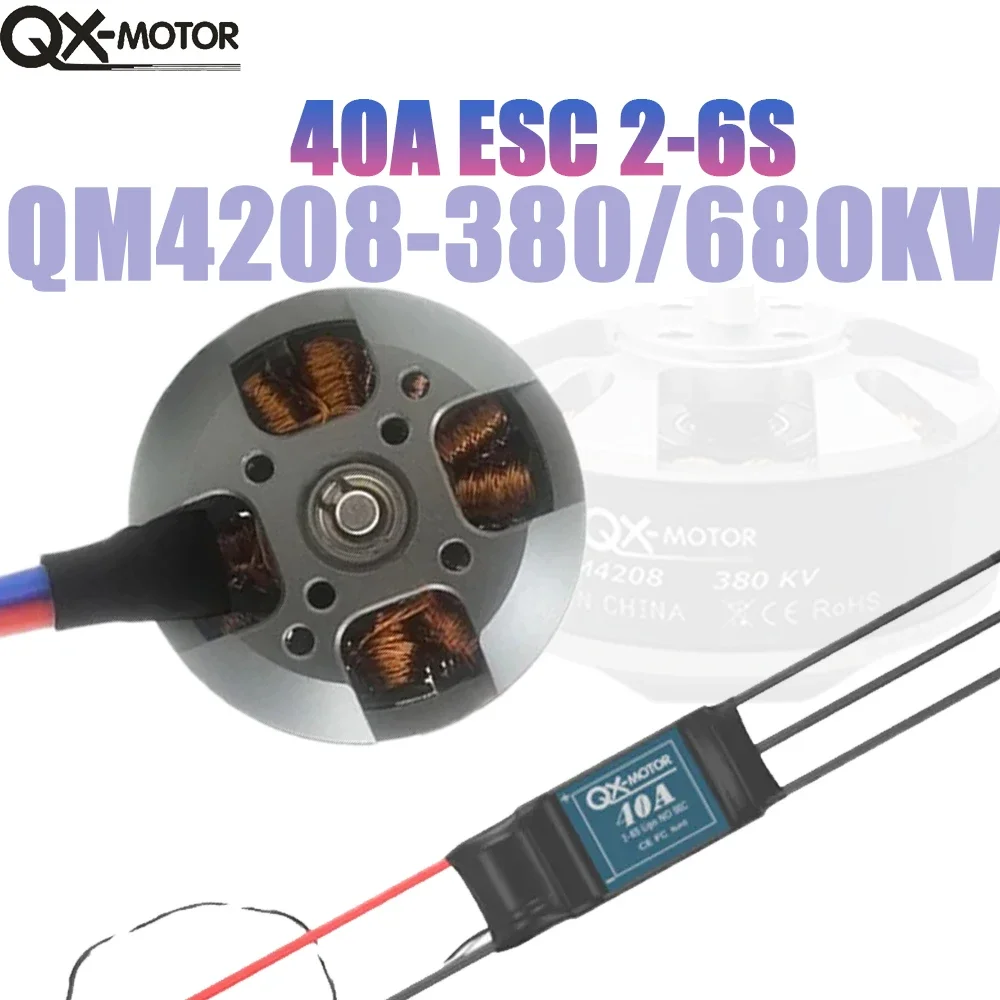 

QM4208 QX-MOTOR Brushless Motor With 40A ESC 6s For Remote Control Toy Parts