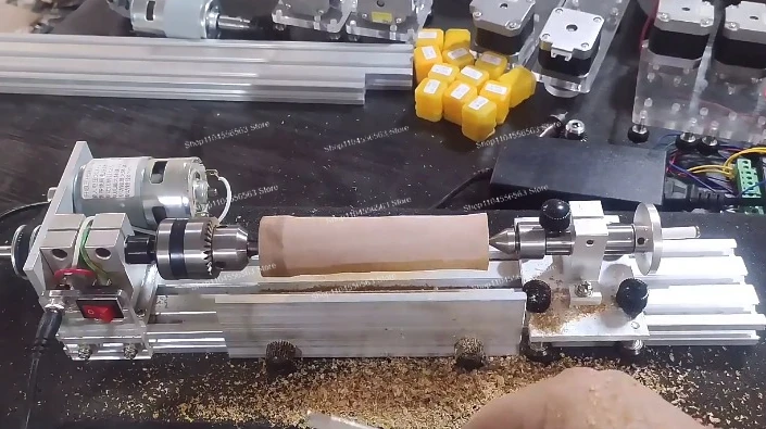 High Precision Pulley Float Grinding and Coloring Machine, 8000rpm Forward Reverse Slide Rail Drilling and Bleaching Tool
