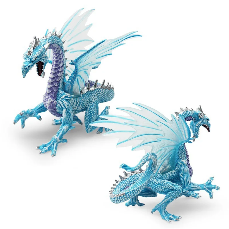 Figuras de dragón de animales mitológicos occidentales de simulación, modelo de dinosaurio mágico volador, adornos de figuras de acción de PVC, juguete de colección para niños