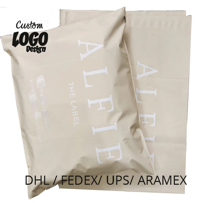 Fast Shipping 100 custom white poly mailer Mailing Bags Waterproof Envelope Self Adhesive Eco Friendly Biodegradable