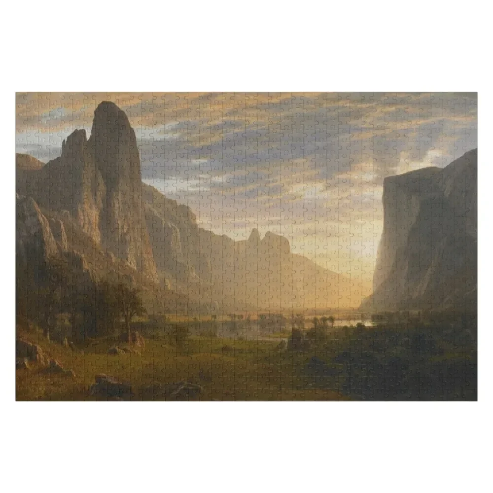 Albert Bierstadt - Looking Down Yosemite Valley, California (1865) Jigsaw Puzzle Personalized Name Customs With Photo Puzzle