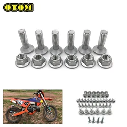 Motorcycle For KTM Bolt Kit Rear Chain Sprocket Brake Disc Fork Guard Bottom Shoe Cover Self-tapping Screw EXC SXF MXC XCW SMR