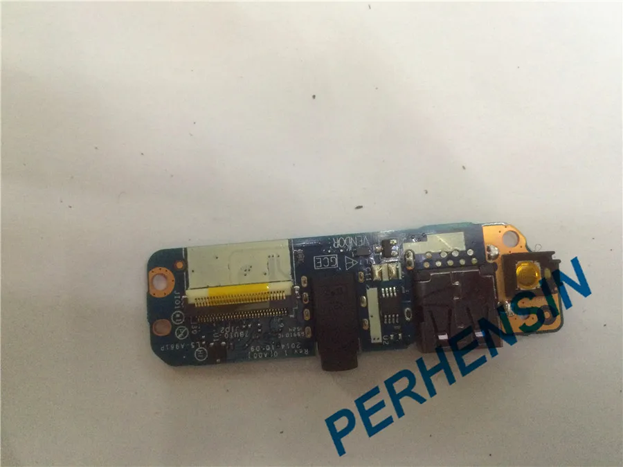  Original FOR Dell Latitude E7450 Audio USB Button Daughter Board 110HR 0110hr CN-0110HR ZBU10 LA-A961P 100% WORK PERFECTLY