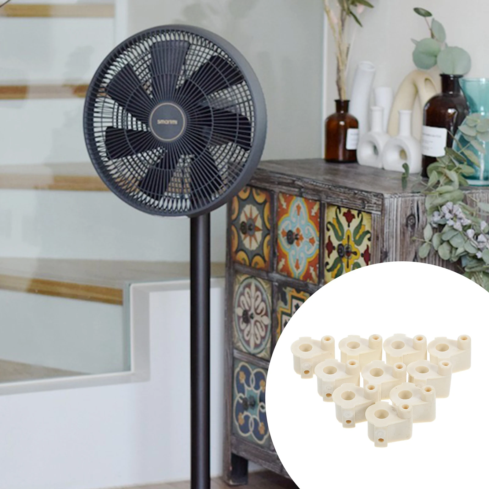 

20Pcs Synchronous Motor Connector Reliable Precision Processed Electric Fan Accessory Fan Swing Button Connector