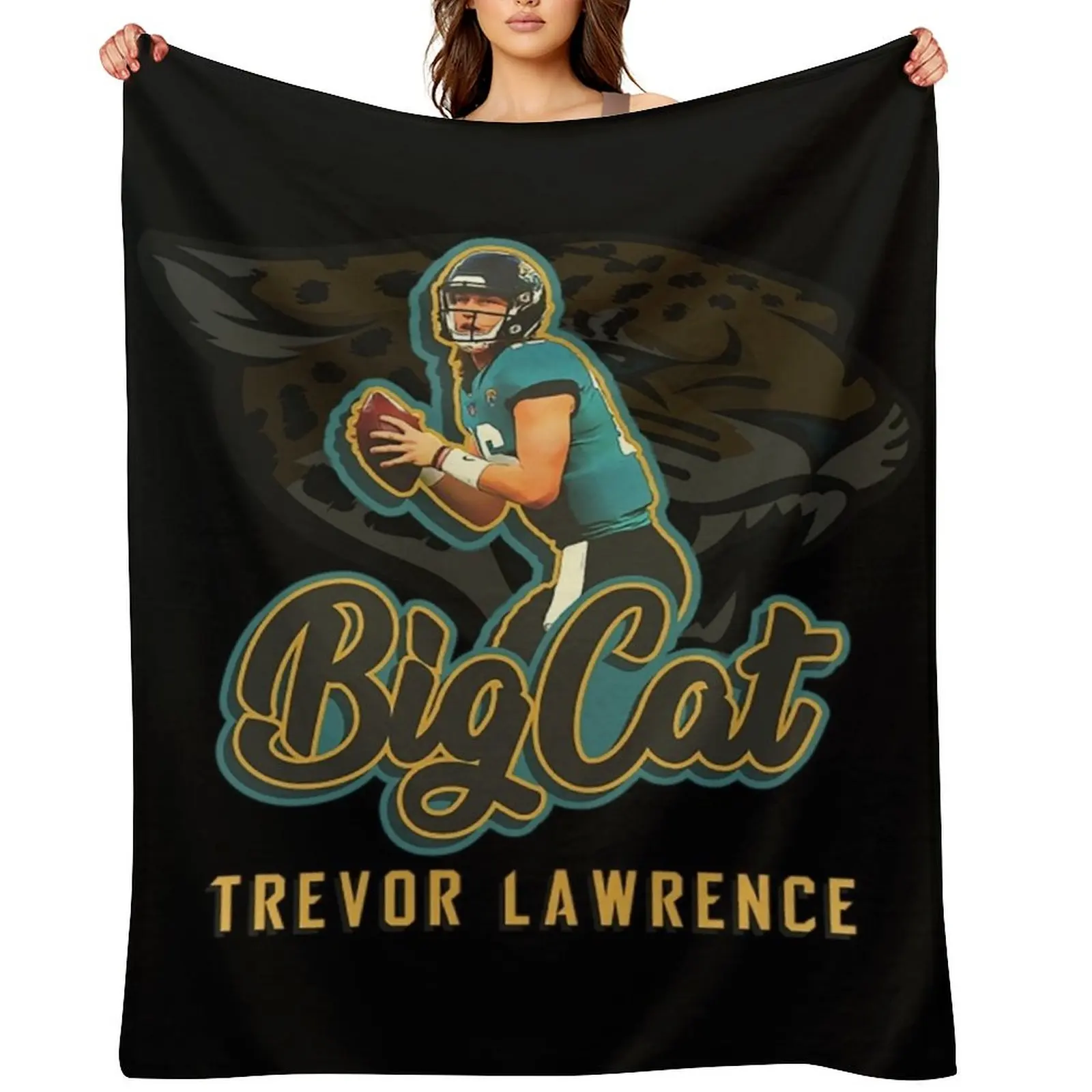 

Trevor Lawrence T-ShirtTrevor Lawrence_ Big Cat Throw Blanket valentine gift ideas Summer blankets and throws Sofas Blankets