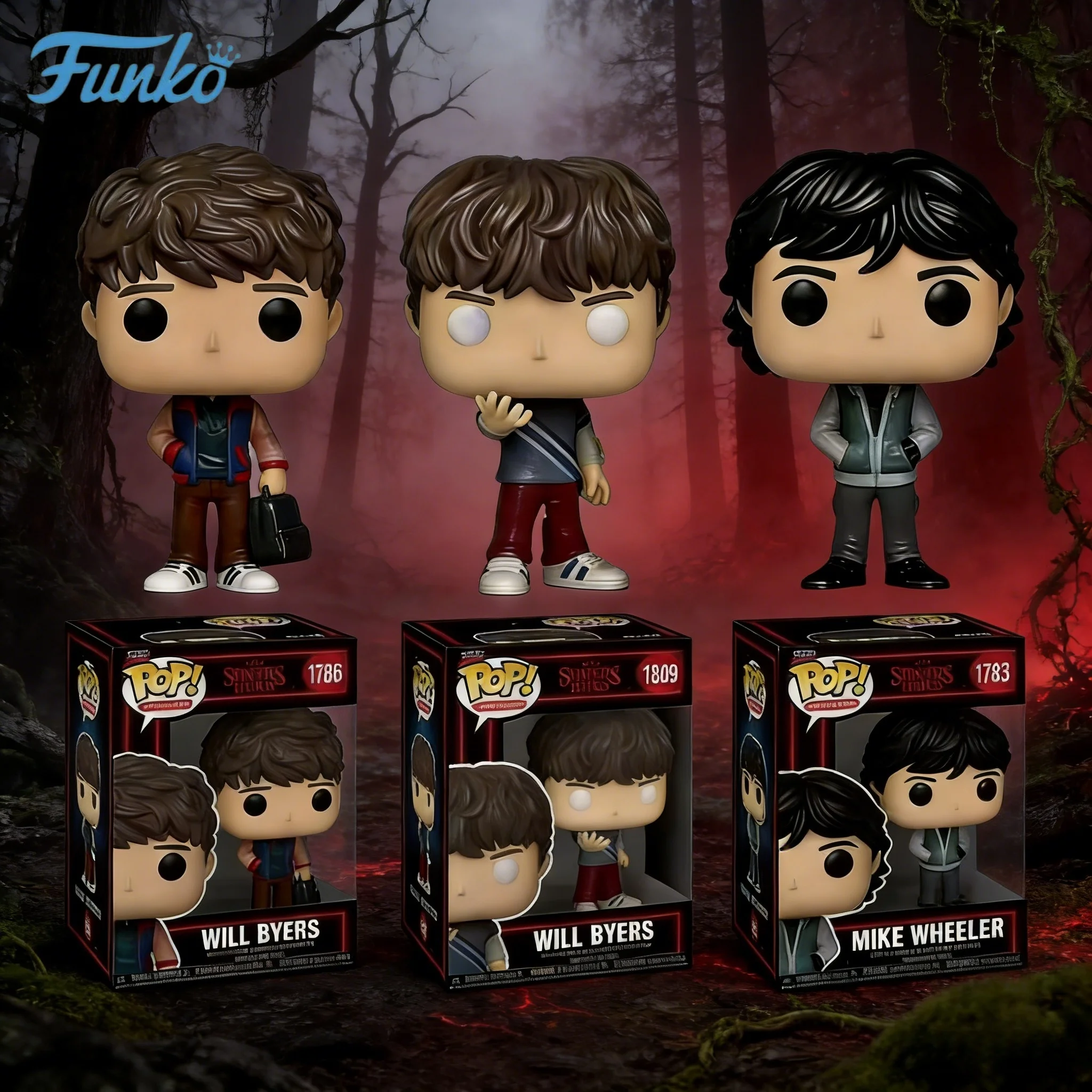 Figuras de Acción Funko Pop de Stranger Things, Will, Mike, Steve, Dustin, Eddie, Juguete Coleccionable para Regalo