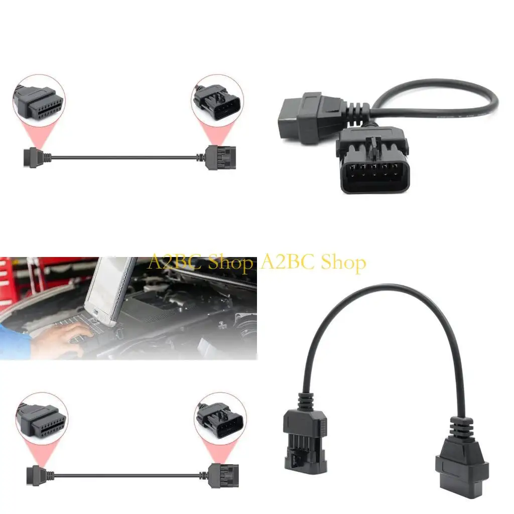 

A2BC 10 PIN -PIN -PIN OBD2 Проверьте диагностический адаптер кабеля для транспортных средств.