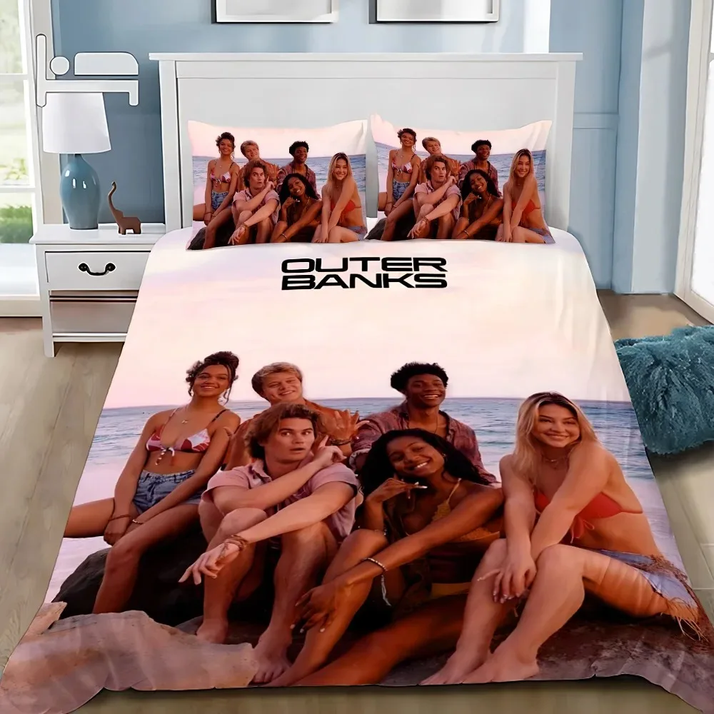 Duvet Cover Pillowcase Bedding Set TV Outer Banks Adult Boy Girl Bedroom Decoration Children Gift Single Double Large Size