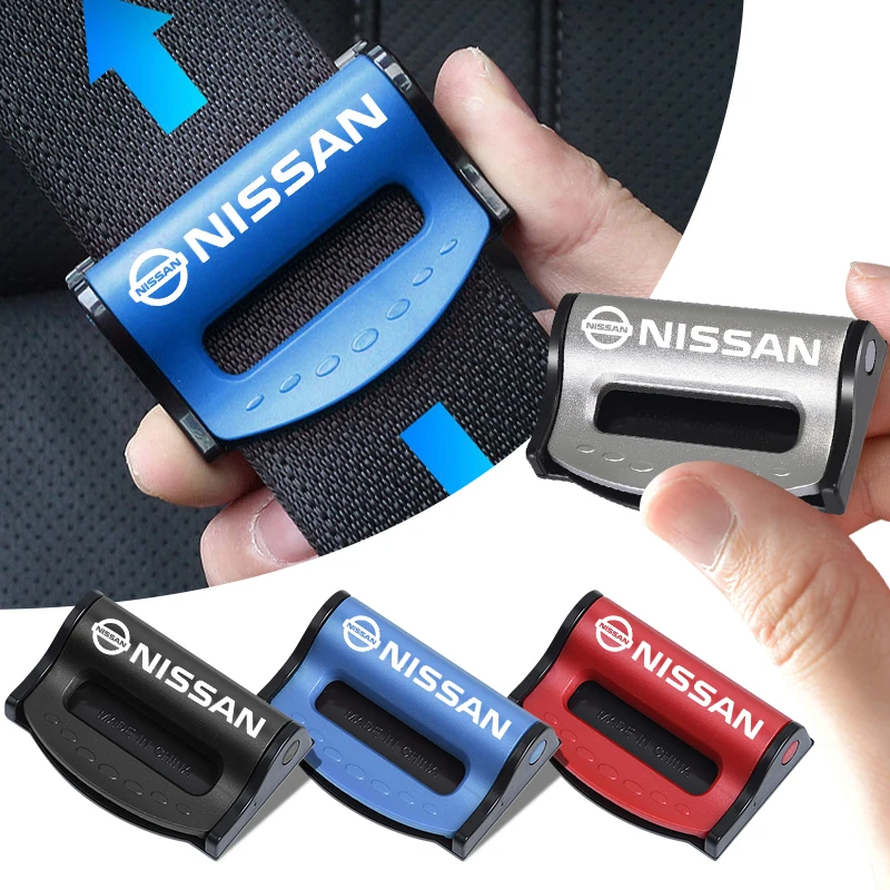 Car Safety Seat Belt Buckle Clip Seatbelt Stopper Adjuster For Nismo Nissan Tiida Teana Qashqai Almera X Trail Juke Emblem