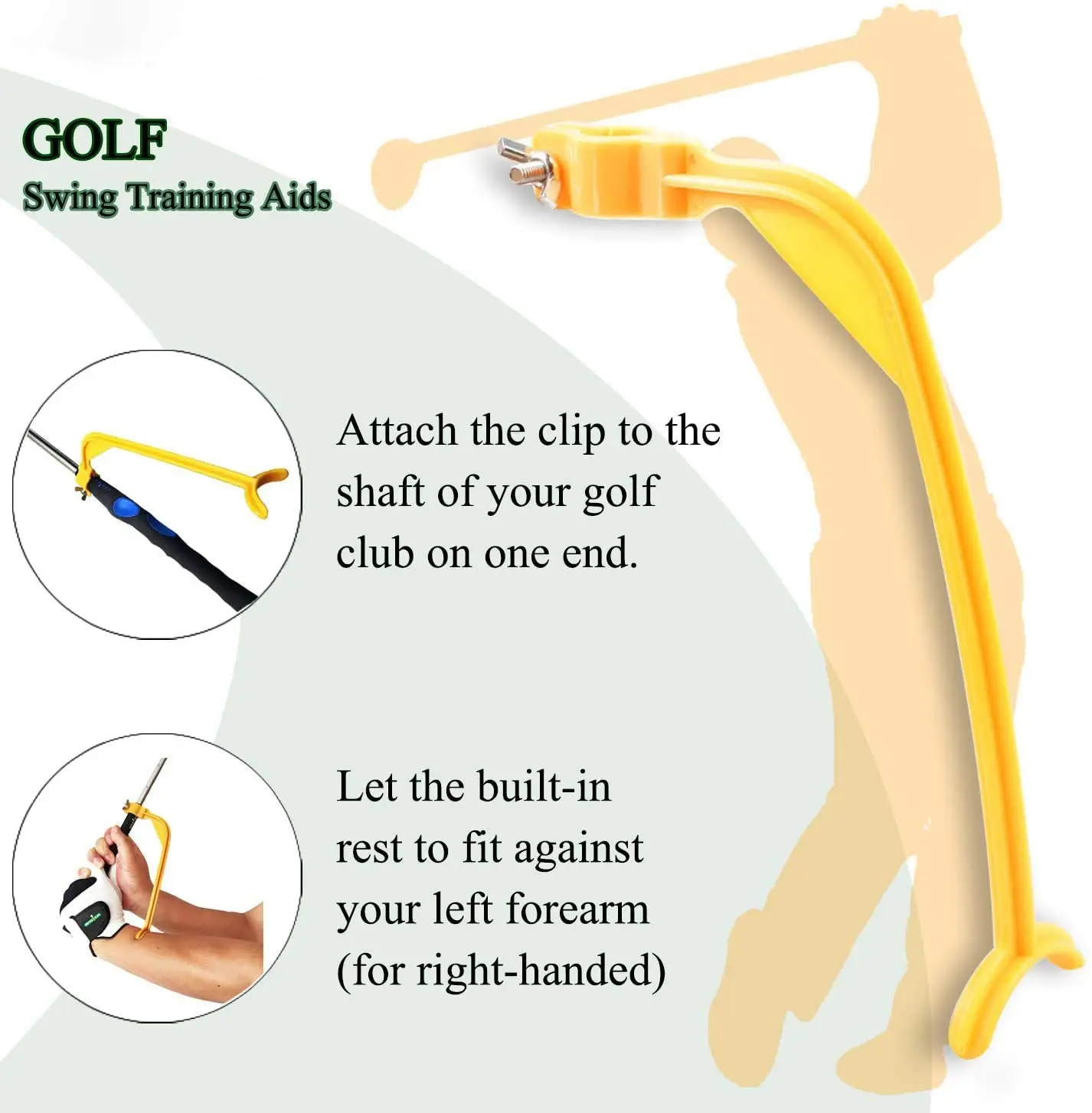 1Pc Golf Swing Coach Anfänger Swing Trainer Geste Ausrichtung Training Aids Richtige Und Praktische Praxis Guide Golf Liefert – Detail 1