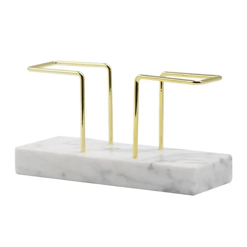 

Sturdy Marble Tissue Holder, Creative Restaurant Tissue Stand, Non-slip Base, Bathroom Decoration, Waterproof.