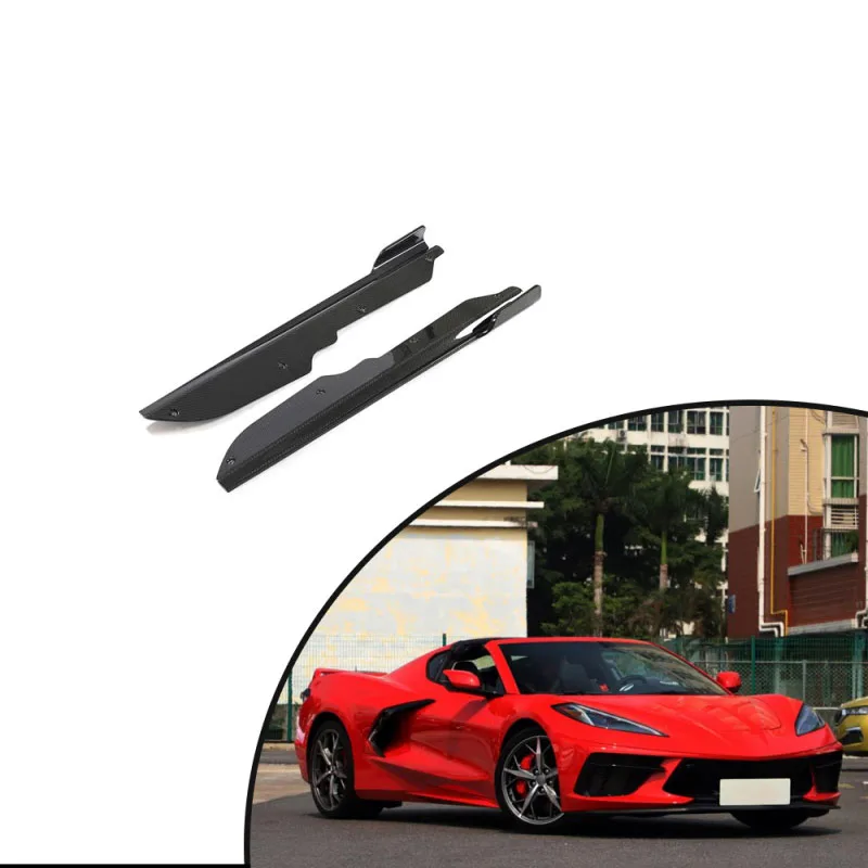 For Chevrolet Corvette C8 2020-2021 High Precision Upgrade C8 Carbon Fiber Side Skirt Car Accessories