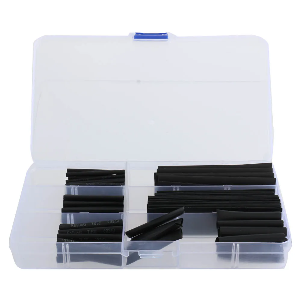 127 pcs 2:1 Heat Shrink Tube Set Assortment Electric Insulation Wrapping Sleeving Kit for Cable Wire Repair Accessory