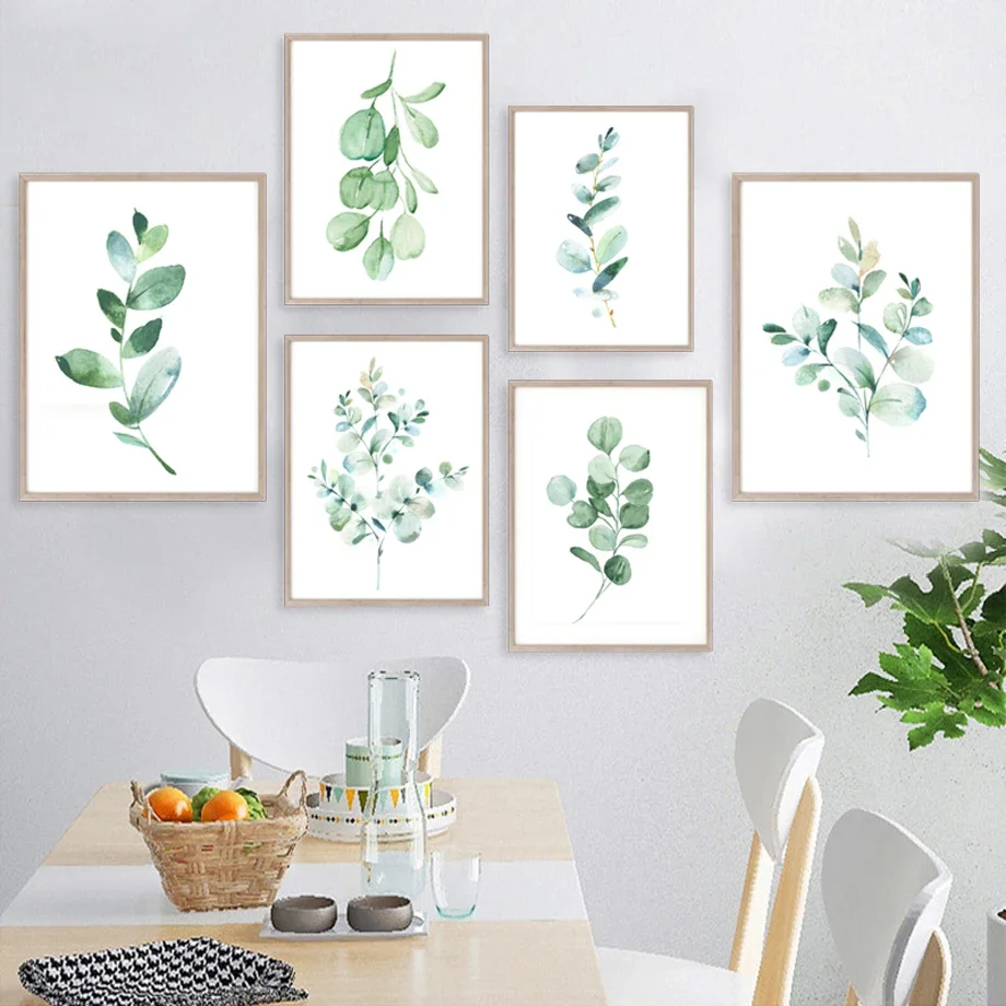 

Herbs Greenery Branches Olive Botanical Wall Art Canvas Painting Nordic Posters And Prints Wall Pictures For Living Room Decor