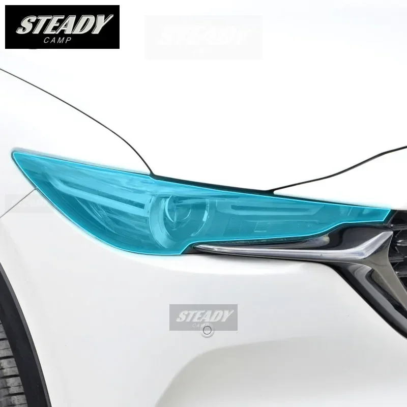 

For Mazda CX-5 2017-2022 2023 Car Exterior Headlight Anti-scratch TPU Protective Film Anti-scratch Repair Accessories Reflt PPF