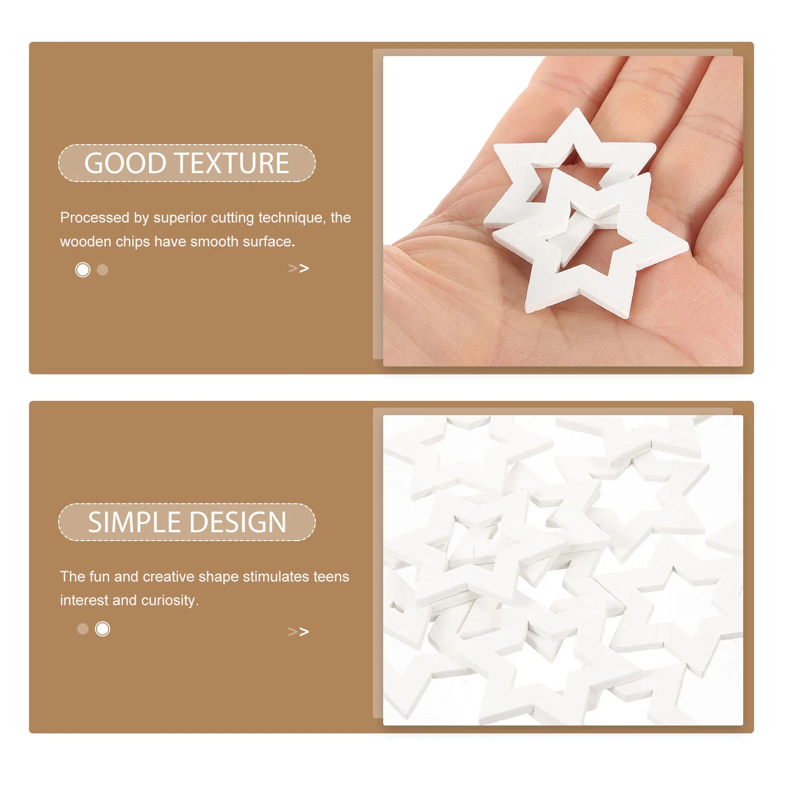 

100pcs Hexagon Star Hanging Wood Cutouts Unfinished Wooden Slices For Diy Crafts Festival Decor Centerpieces Blank Wood Pieces