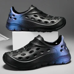 Slippers Fashionable Hole Shoes Summer Men's Popular Chameleon EVA Slippers Anti Slip Toe Capped Slippers Comfortable To Step On