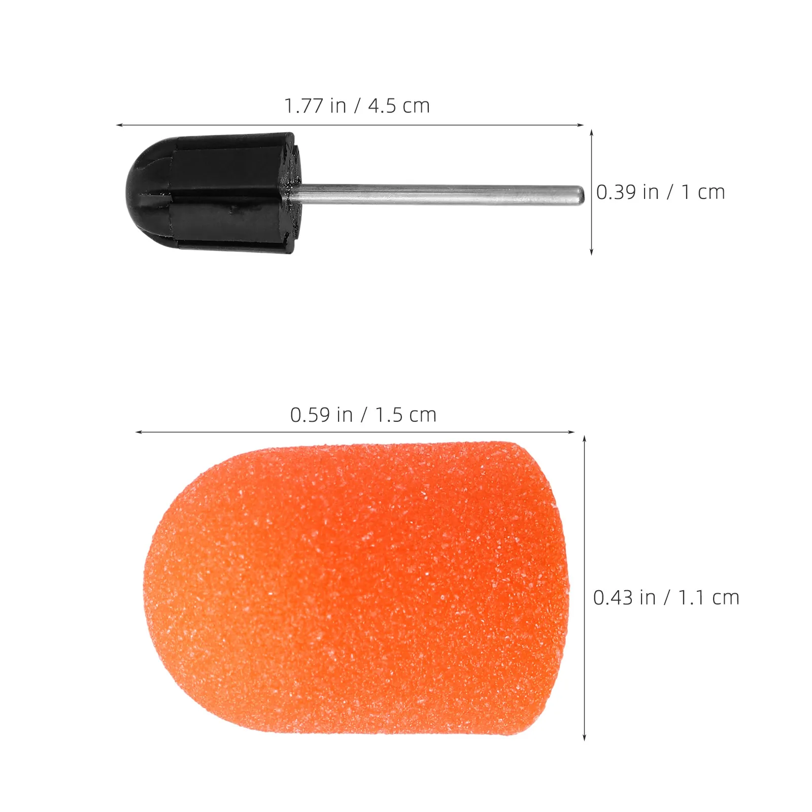 Nail Drill Sanding Bands 10mm Fine Grit for Manicure Pedicure Foot Care Salon Nail Therapy Tools