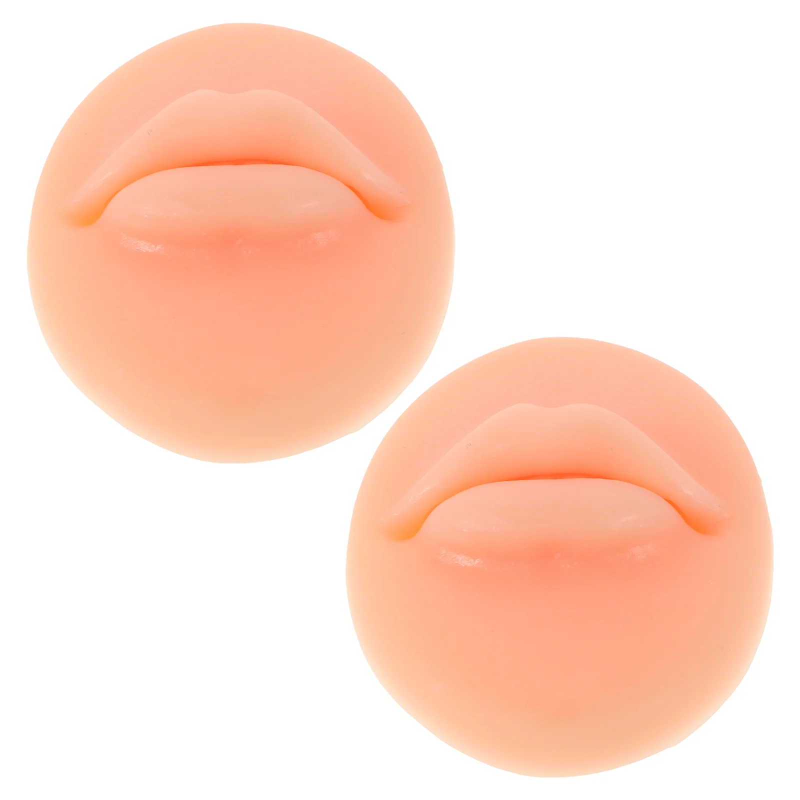 

2 шт., силиконовые практические губы, реалистичные искусственные губы для татуировки, портативный тренировочный макияж, многофункциональный набор для татуировки, поддельные