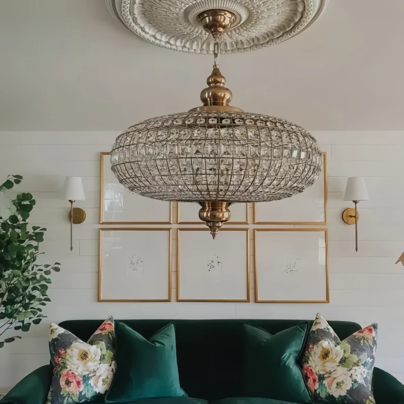 

Винтажный хрустальный подвесной светильник Artpad