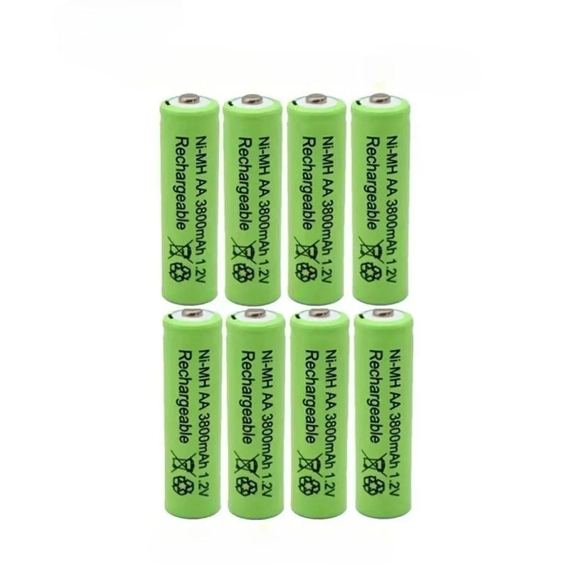 For Toy Remote Control+charger NEW High-quality AA 1.2V 3800mAh Rechargeable Battery, Nickel Hydrogen Battery