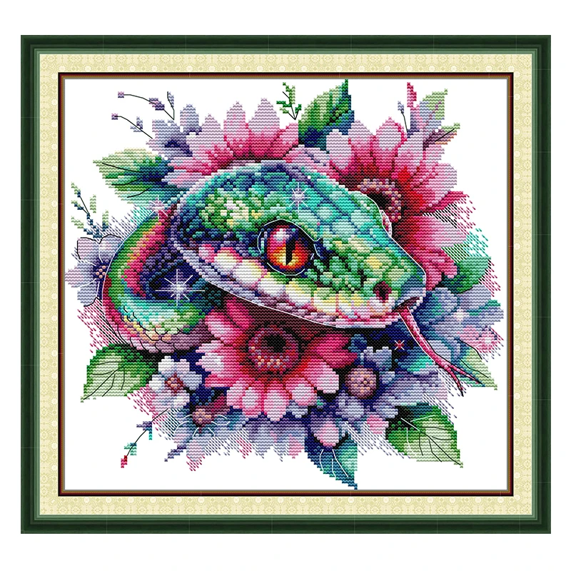 Hydra Animals Patterns Counted Cross Stitch Set DIY 11CT 14CT 16CT Stamped DMC Cross-stitch Kit Embroidery Needlework Home Decor