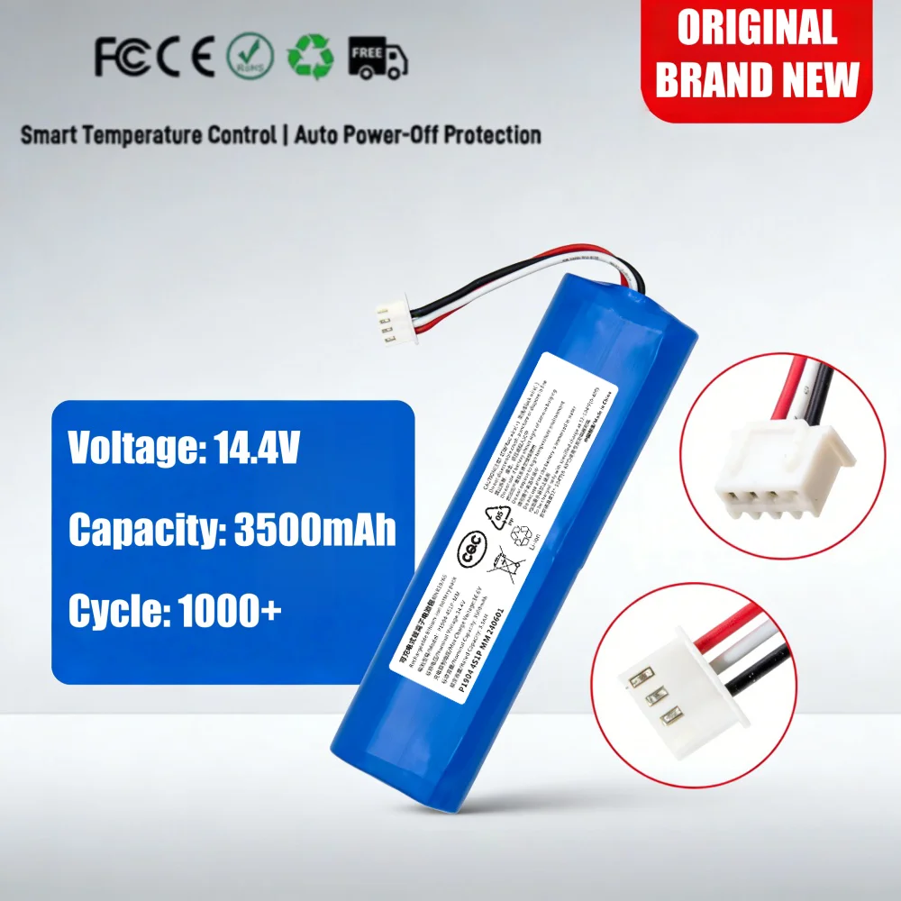 

14.4V 3500mAh Rechargeable Li-ion Battery Replacement for Ecovacs Deebot Ozmo 900 901 905 920 930 937 N8 Pro Vacuum Cleaner