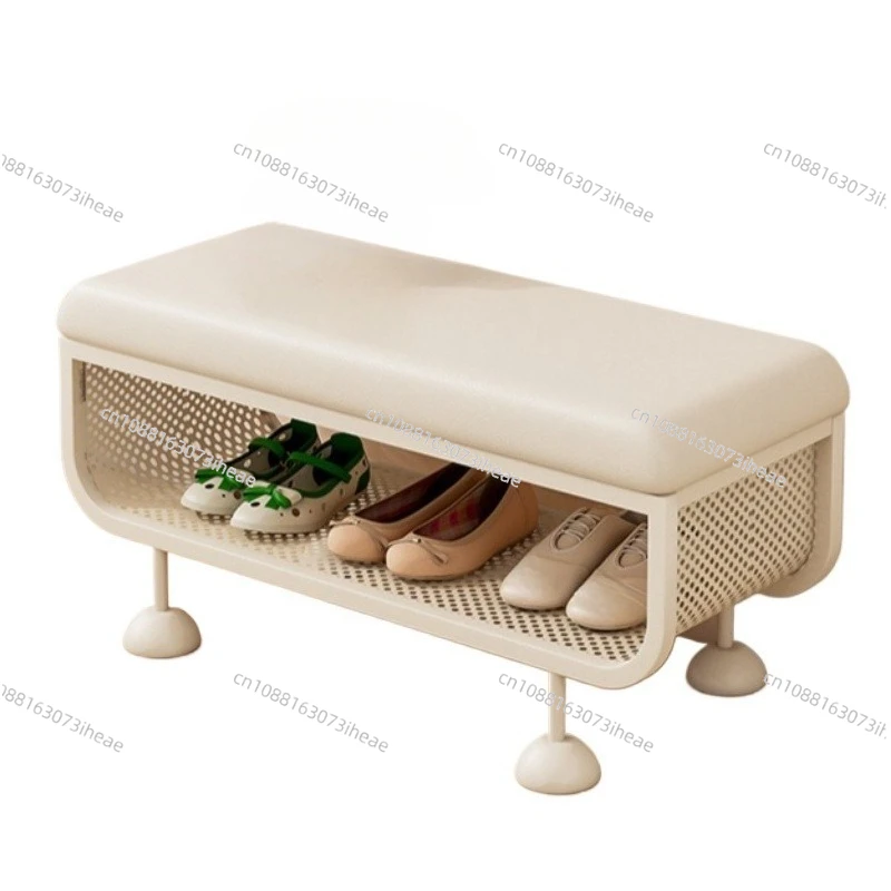 Entry Soft Bag Shoe Changing Stool Shoe Cabinet Bedroom Bedside Seat Shoe Rack for Home Sitting Ottomans Storage Shoes Shelf