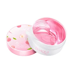 60PCS Peach Hexapeptide Eye Patches Moisturizing Collagen Eye Mask Improve Dryness Gentle Soothing Hydrogel Patch Eyes Skin Care
