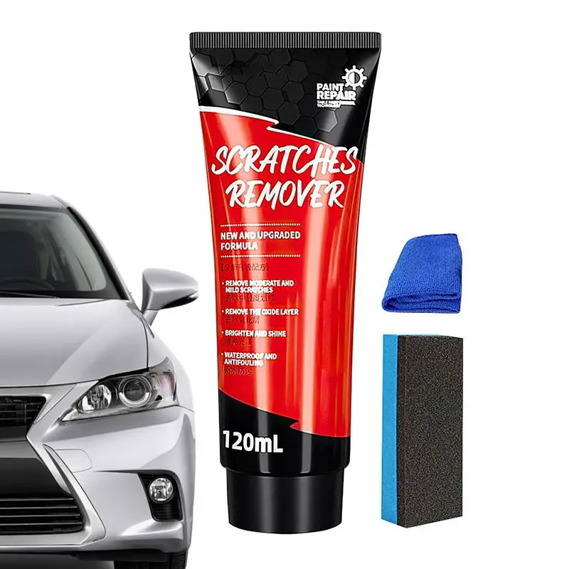 Car Scratch Repair Paste Auto Scratch Remover Kit For Car Paint Car Scratch Remover & Polishing Wax With Sponge Towel For